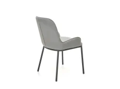 Silla de comedor de tela gris Steiner