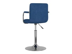 Silla de comedor de tela azul