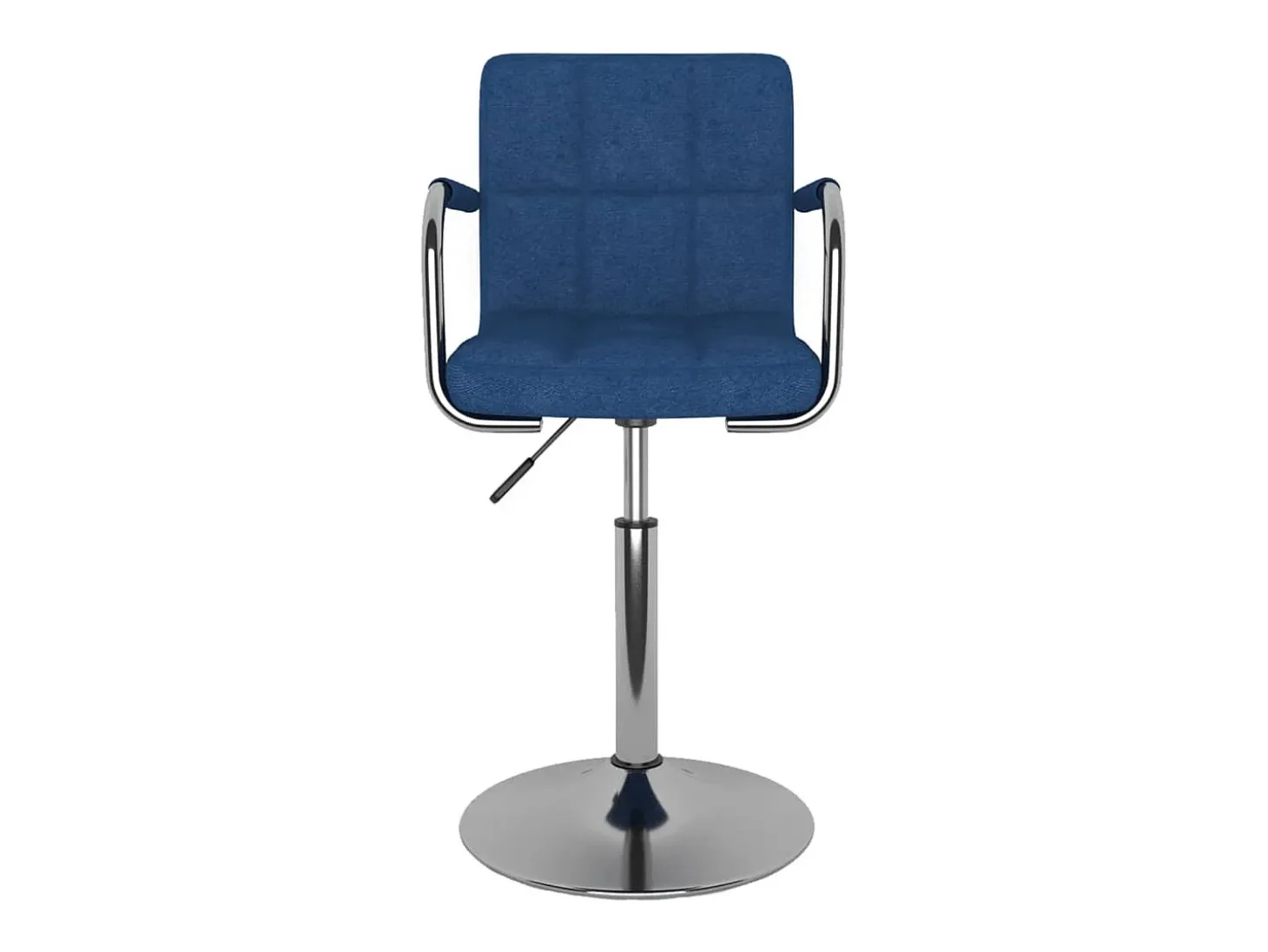 Silla de comedor de tela azul