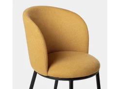 Silla de comedor de Tela Mostaza 80 x 51- Nolan