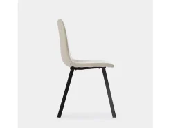 Silla de comedor de Tela Beige 87 x 43- Maia