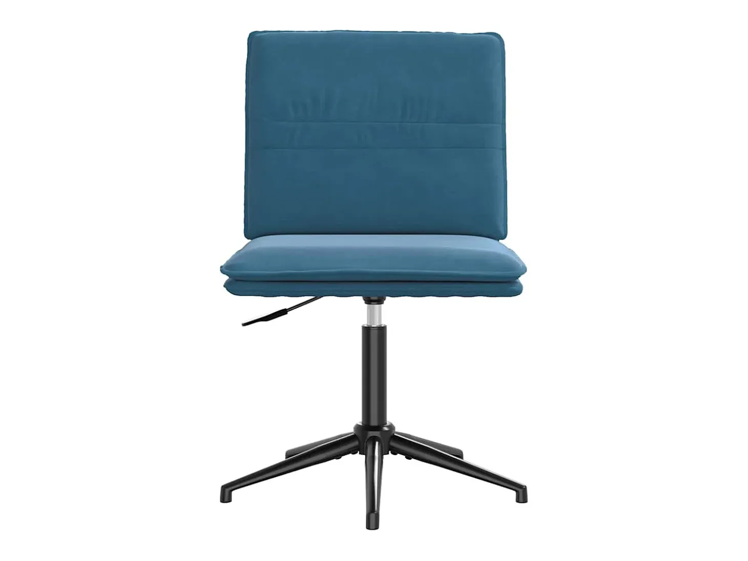 Silla de comedor de terciopelo azul