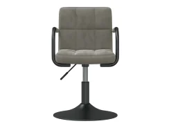 Silla de comedor de terciopelo verde claro