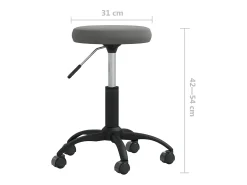 Silla de comedor de terciopelo gris oscuro