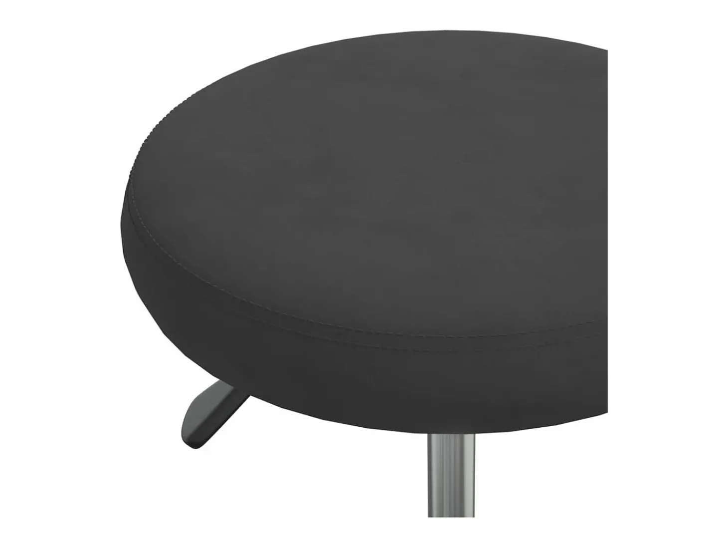 Silla de comedor de terciopelo negro