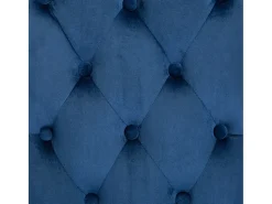 Silla de comedor de terciopelo azul