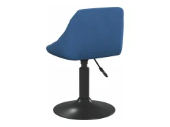 Silla de comedor de terciopelo azul
