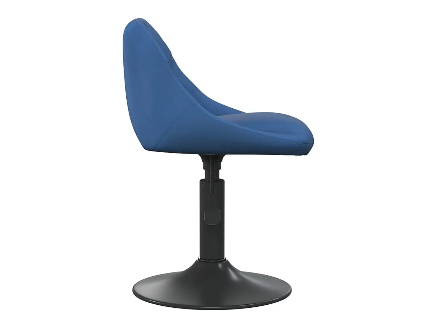 Silla de comedor de terciopelo azul