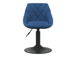 Silla de comedor de terciopelo azul