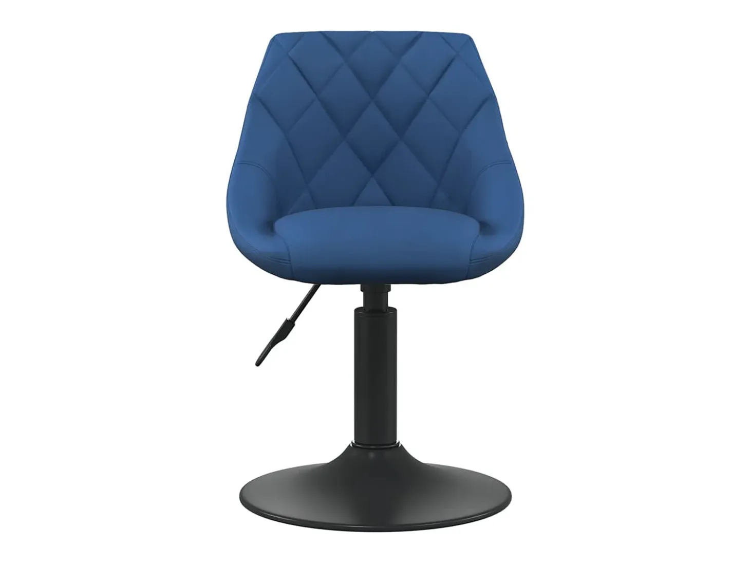 Silla de comedor de terciopelo azul