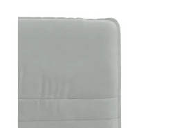 Silla de comedor de terciopelo gris claro