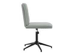 Silla de comedor de terciopelo gris claro