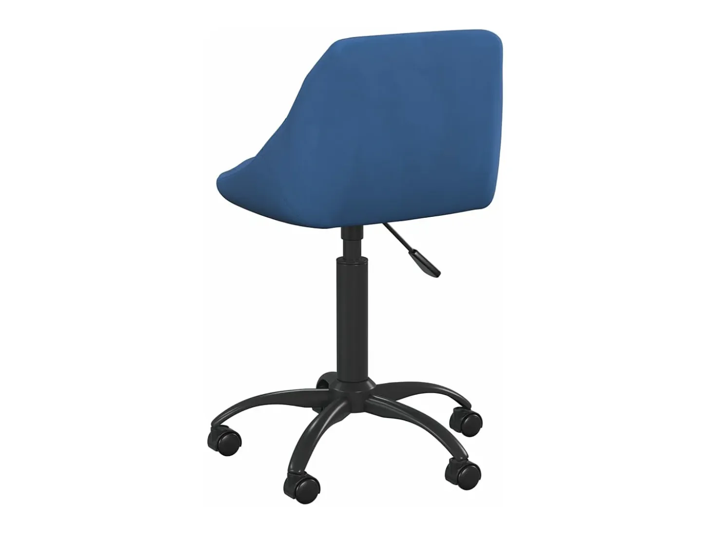 Silla de comedor de terciopelo azul