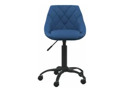 Silla de comedor de terciopelo azul