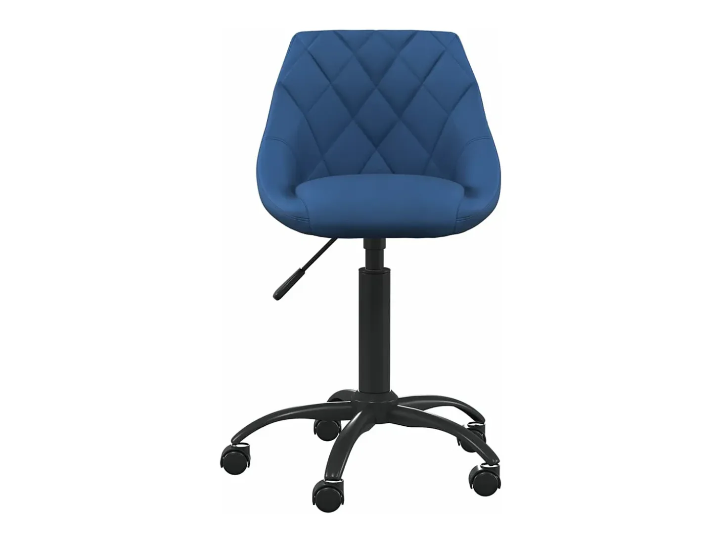 Silla de comedor de terciopelo azul