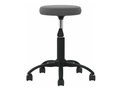 Silla de comedor de terciopelo gris oscuro