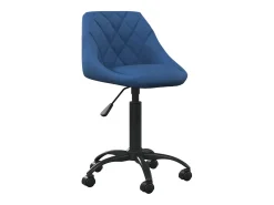 Silla de comedor de terciopelo azul