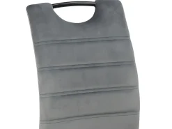 Silla de comedor Dia terciopelo gris.