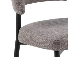 Silla de comedor Edina marrón.