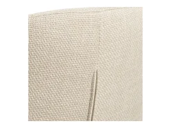 Silla de comedor Eleanor con reposabrazos tela beige.