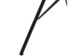 Silla de comedor Eris terciopelo gris antracita.