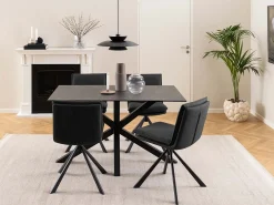 Silla de comedor Flynn gris.