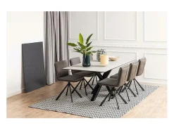 Silla de comedor Flynn marrón.
