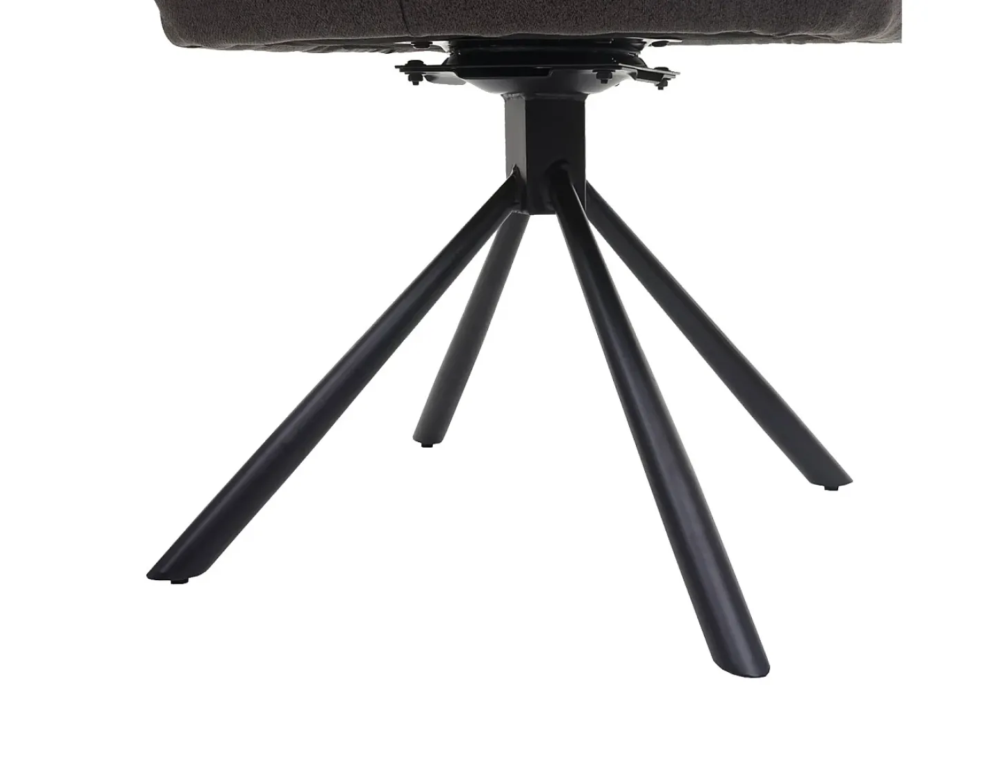 Silla de comedor giratoria MCW-H71, gris-marrón