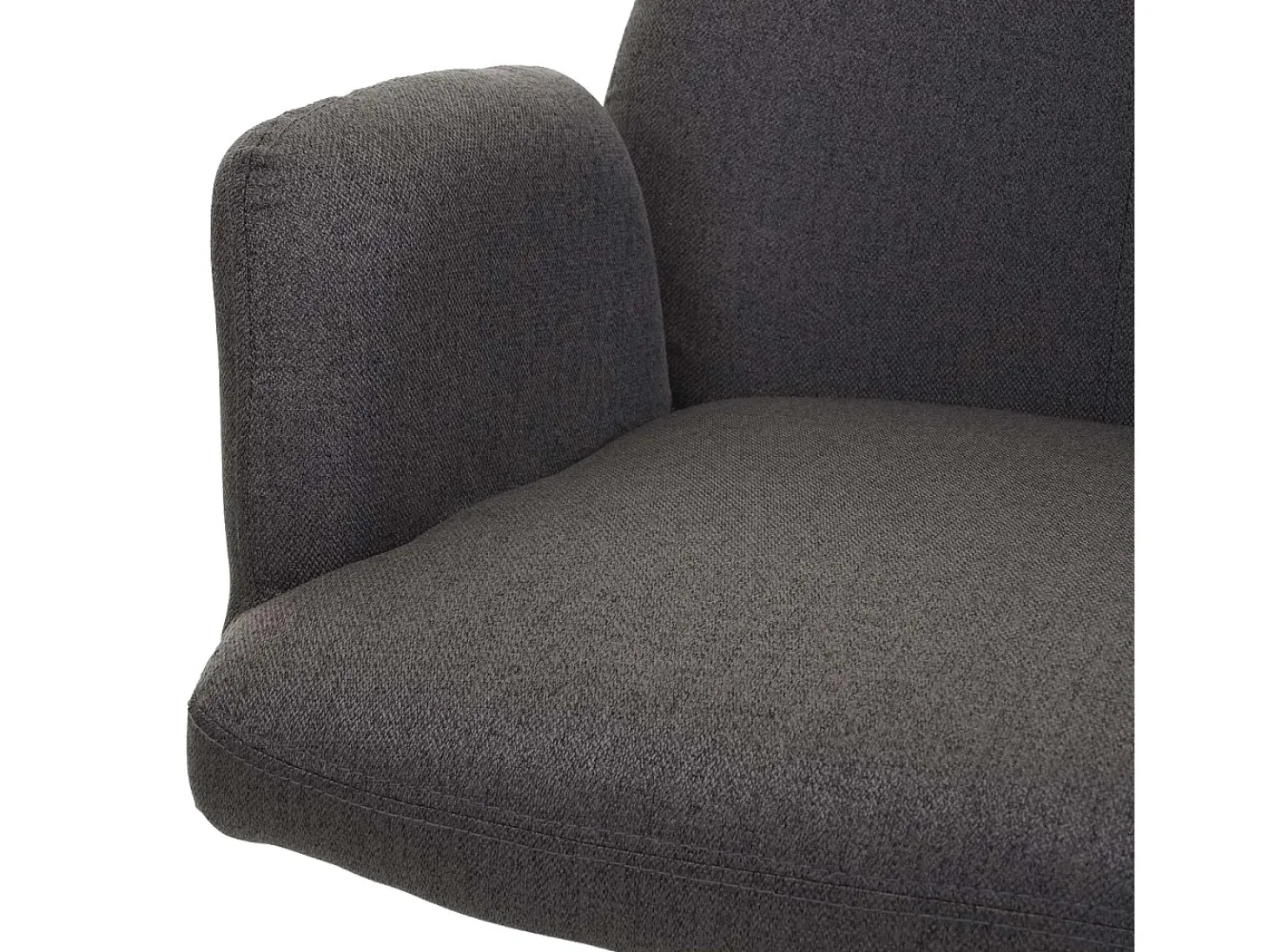 Silla de comedor giratoria MCW-H71, gris-marrón
