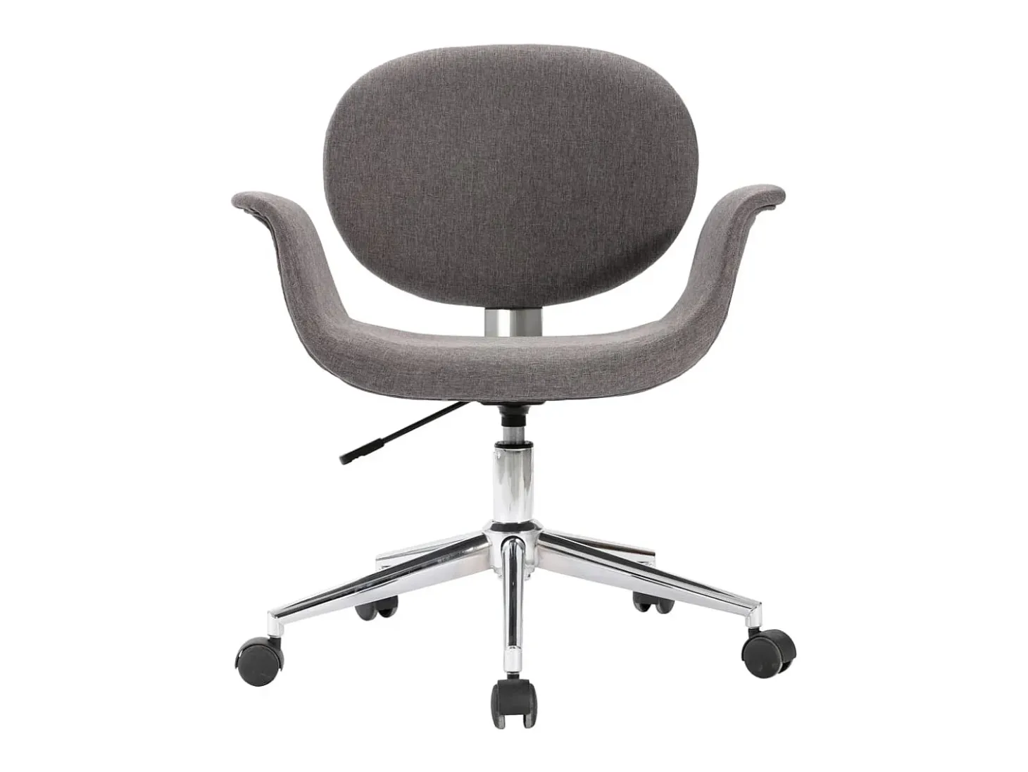 Silla de comedor giratoria de tela gris ES717540