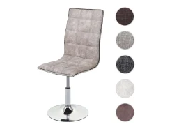 Silla de comedor giratoria MCW-C41, gris vintage