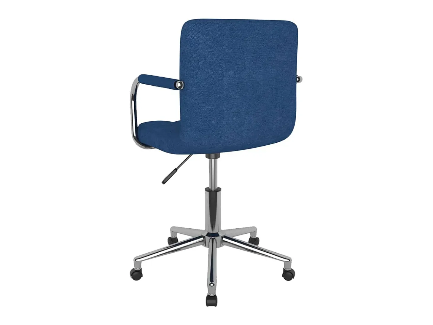 Silla de comedor giratoria tela azul