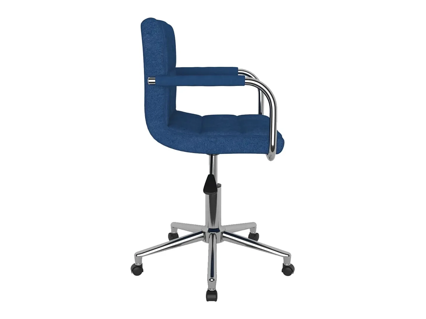 Silla de comedor giratoria tela azul