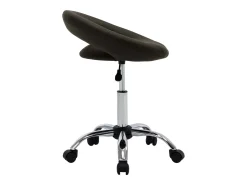 Silla de comedor giratoria cuero sintético marrón