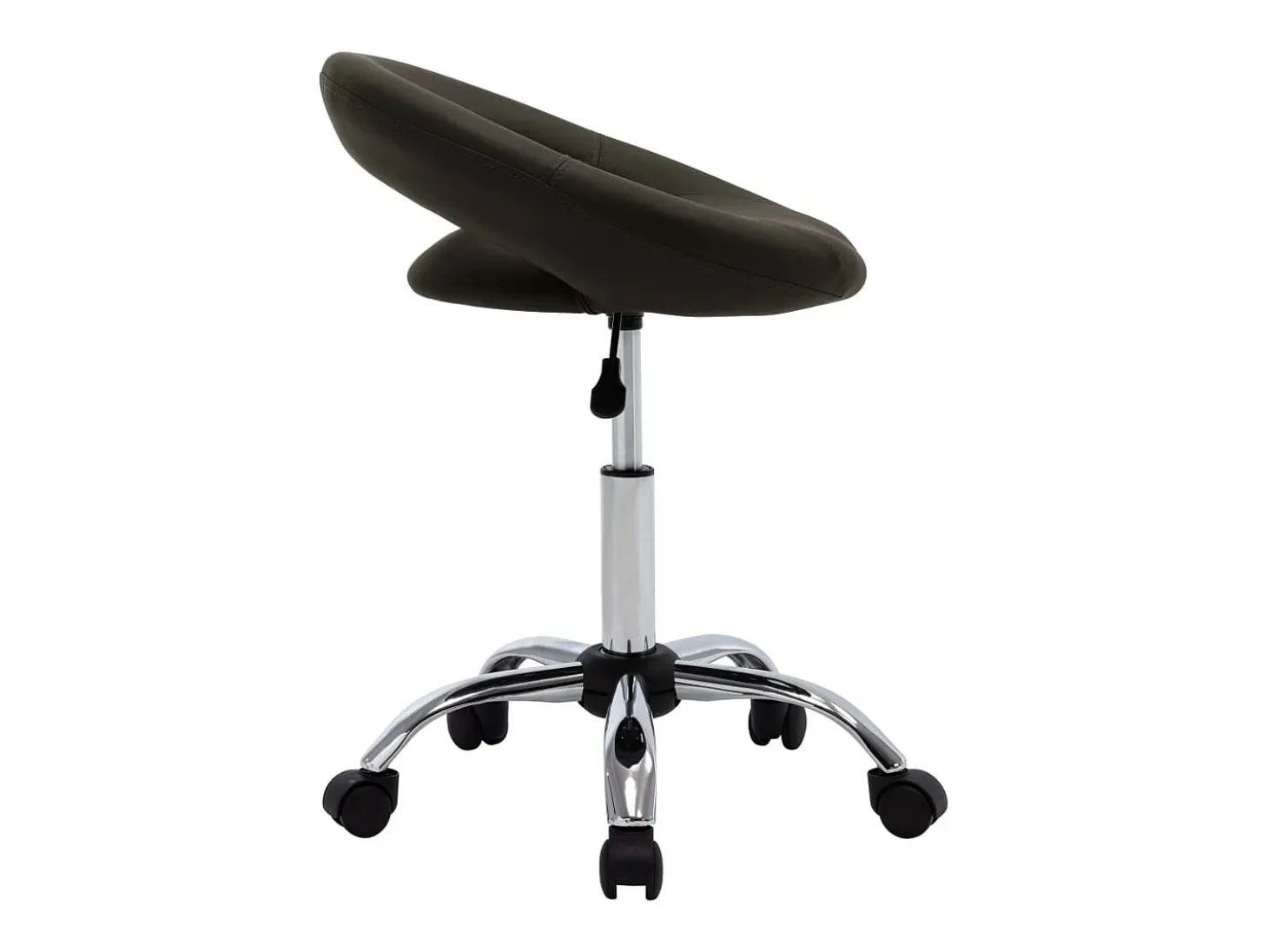 Silla de comedor giratoria cuero sintético marrón