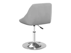 Silla de comedor giratoria 6 unidades terciopelo gris claro