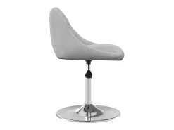 Silla de comedor giratoria 6 unidades terciopelo gris claro