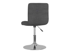 Silla de comedor giratoria tela gris oscuro