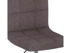 Silla de comedor giratoria tela gris topo