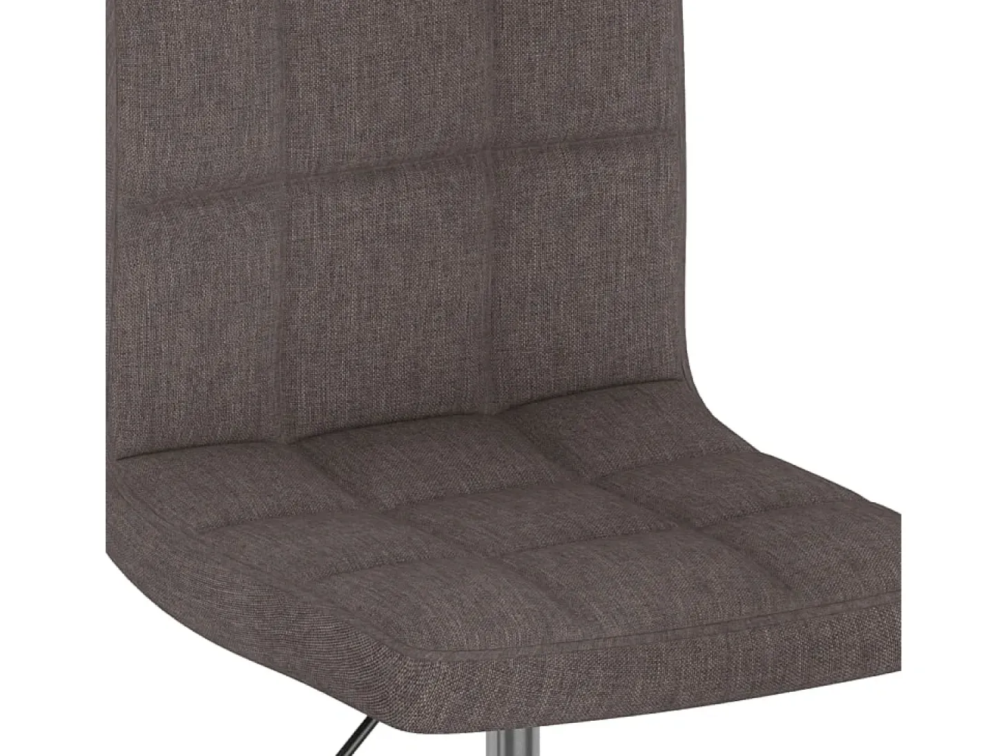 Silla de comedor giratoria tela gris topo