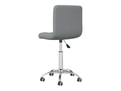 Silla de comedor giratoria tela gris claro