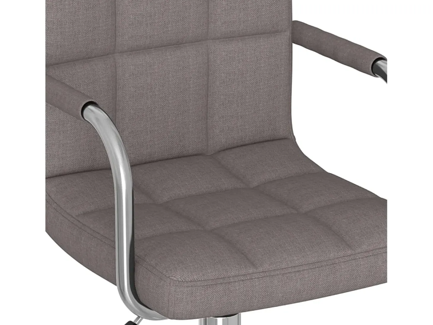 Silla de comedor giratoria tela gris topo