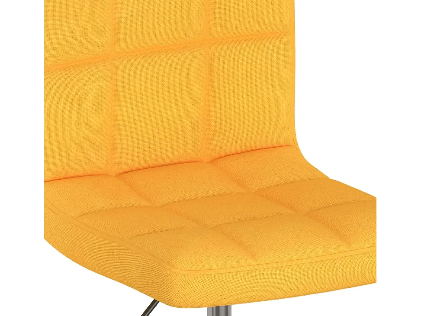 Silla de comedor giratoria tela amarillo