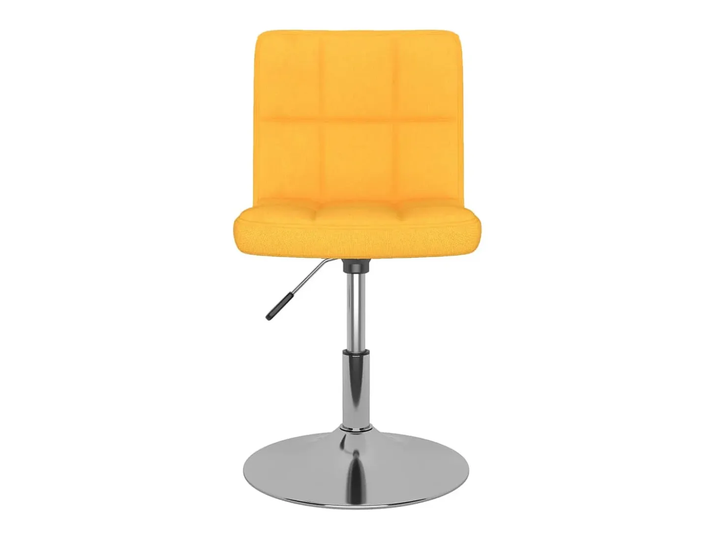 Silla de comedor giratoria tela amarillo