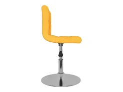 Silla de comedor giratoria tela amarillo