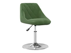 Silla de comedor giratoria 6 uds terciopelo verde oscuro