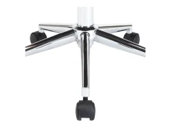 Silla de comedor giratoria negra de madera curvada y cuero sintético
