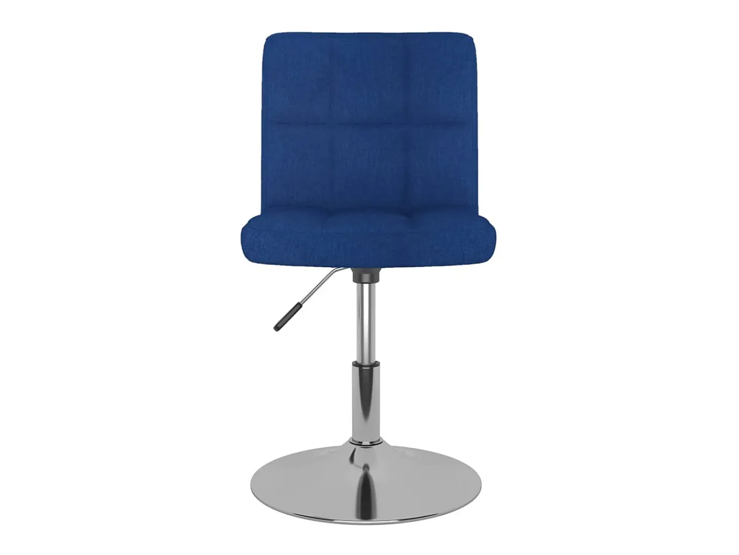 Silla de comedor giratoria tela azul