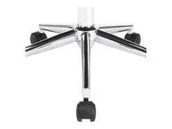 Silla de comedor giratoria madera curvada cuero sintético negro