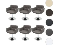 Silla de comedor Houston (juego de 6), gris topo